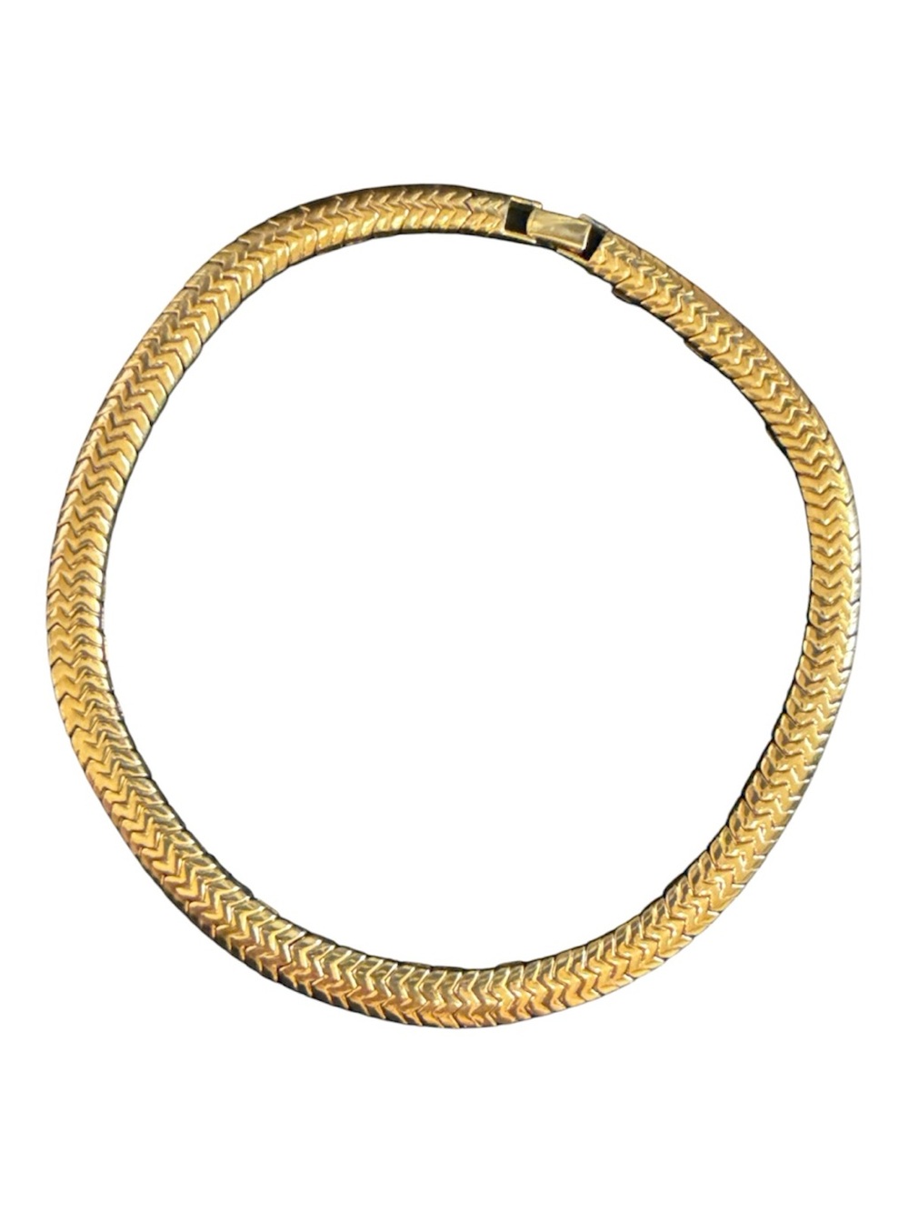 Napier Gold Herringbone Chain Necklace - Women Jewelry